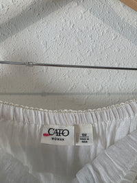 White Tiered Midi Skirt (16W)