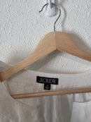 J.Crew White Linen Top (M)