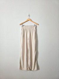 Oat Linen Blend Pants (M)