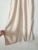 Oat Linen Blend Pants (M)