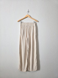 Oat Linen Blend Pants (M)