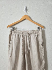 LL Bean Striped Linen Pants (8)