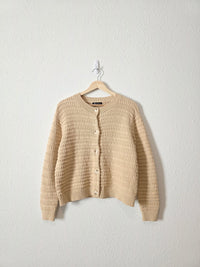 Textured Cotton Cardigan (L)
