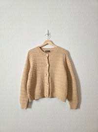 Textured Cotton Cardigan (L)