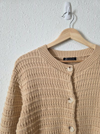 Textured Cotton Cardigan (L)