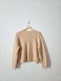 Textured Cotton Cardigan (L)