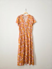 Marine Layer Colorful Floral Dress (L)