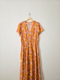 Marine Layer Colorful Floral Dress (L)
