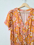 Marine Layer Colorful Floral Dress (L)
