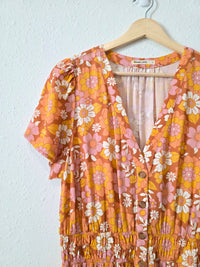 Marine Layer Colorful Floral Dress (L)