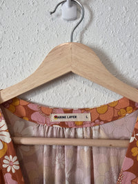 Marine Layer Colorful Floral Dress (L)