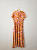 Marine Layer Colorful Floral Dress (L)