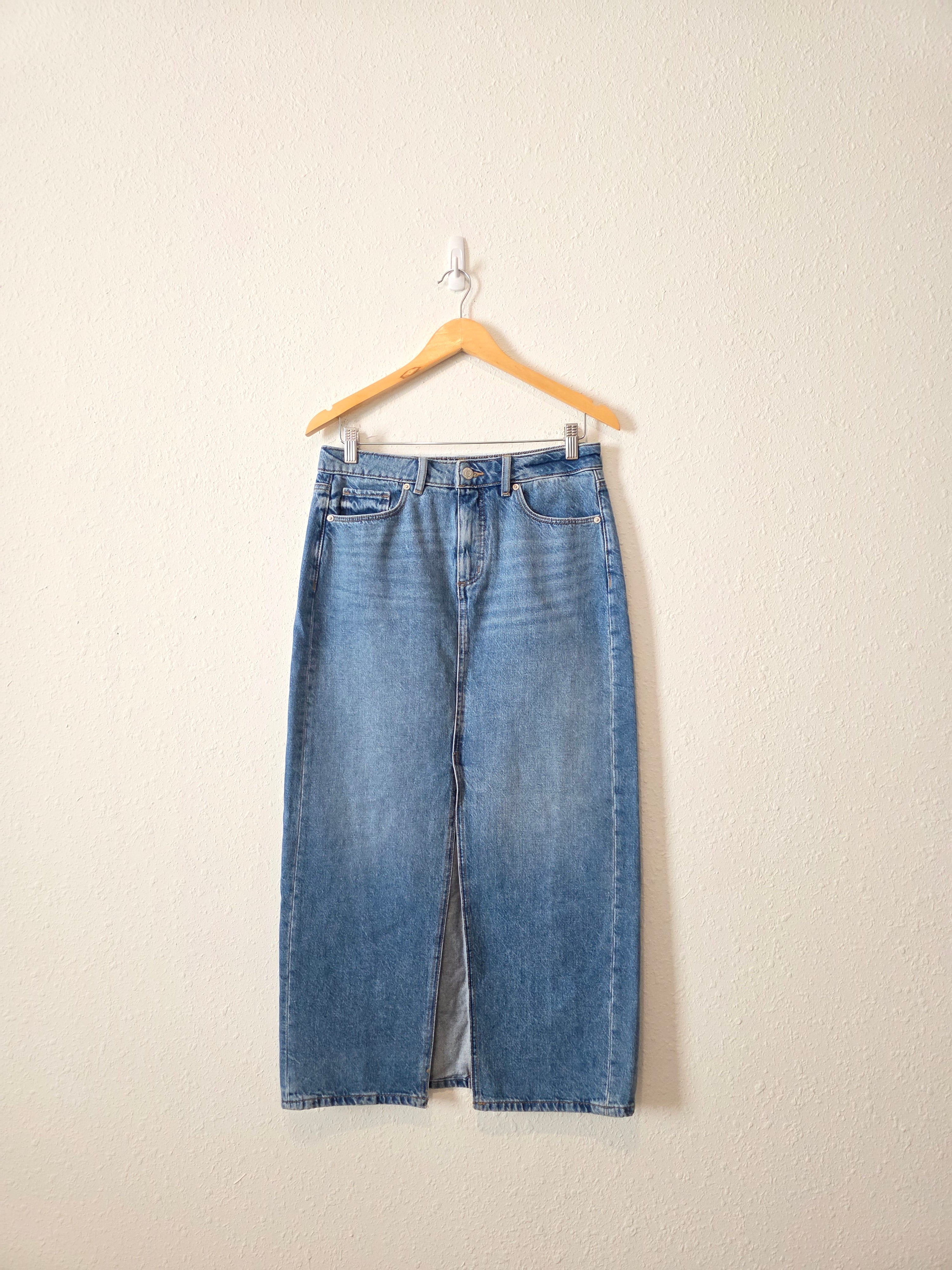 Loft Denim Maxi Skirt (2)