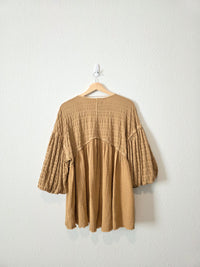 Free People Oversized Gauze Top (XS)