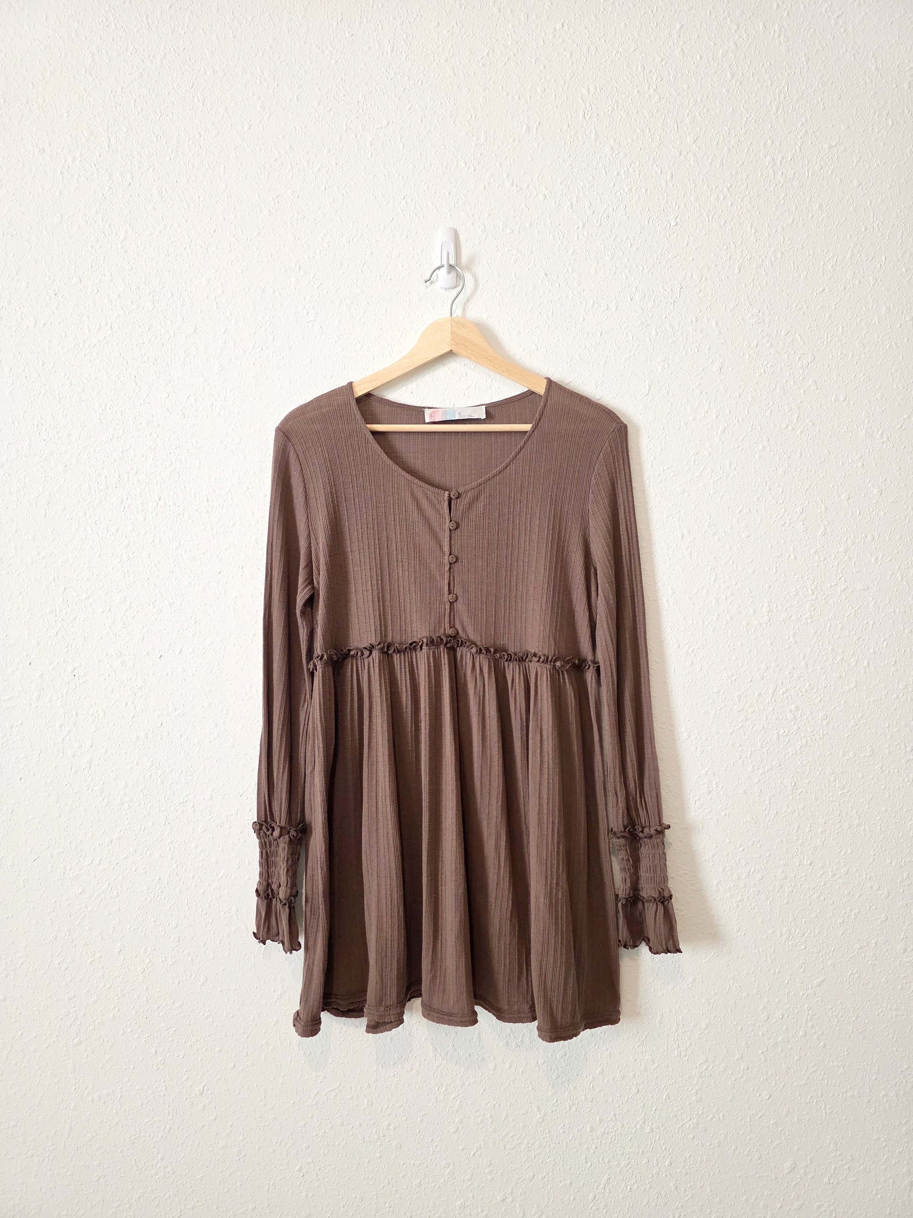 Free People Brown Tunic (XS)