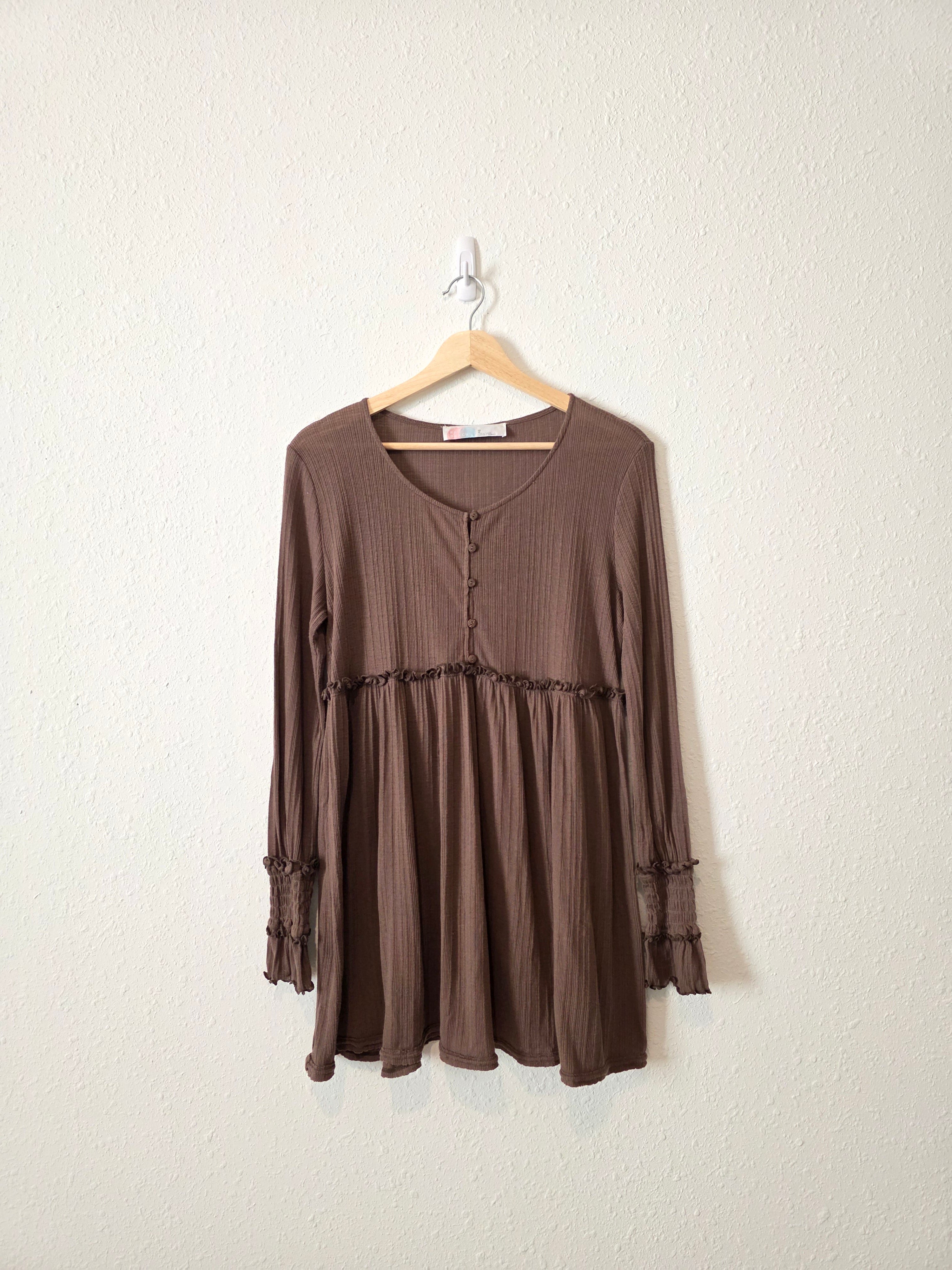 Free People Brown Tunic (XS)