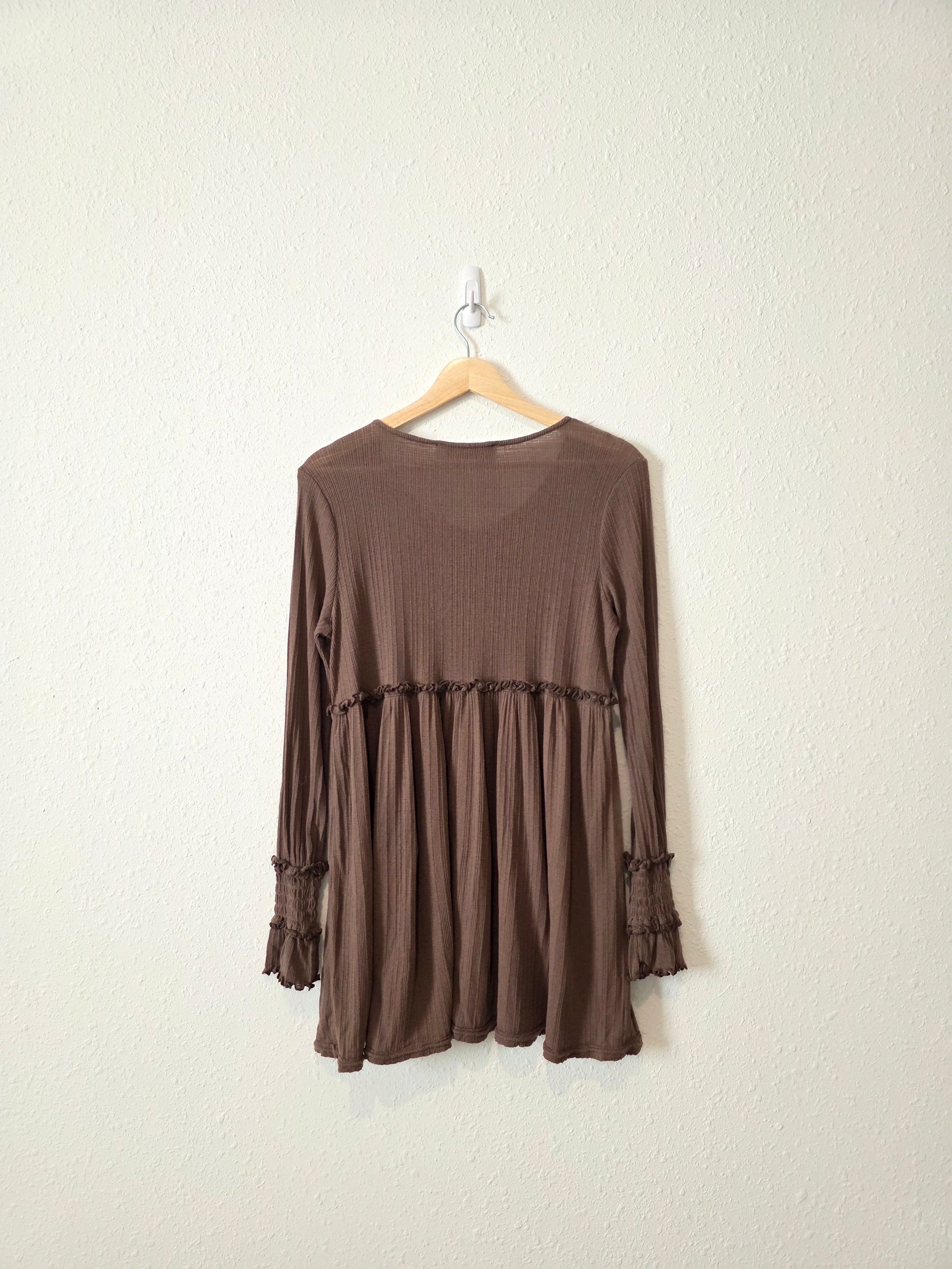 Free People Brown Tunic (XS)