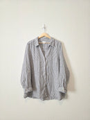 Striped Linen Button Up (2X)