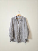 Striped Linen Button Up (2X)
