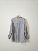 Striped Linen Button Up (2X)
