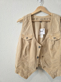 NEW Cropped Corduroy Vest (XL)