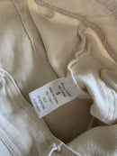 Ecru Wide Leg Crop Pants (S)