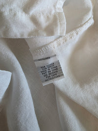 White Linen Button Up (S)