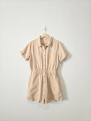 Neutral Cotton Romper (M)
