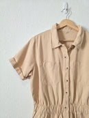 Neutral Cotton Romper (M)