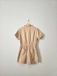 Neutral Cotton Romper (M)