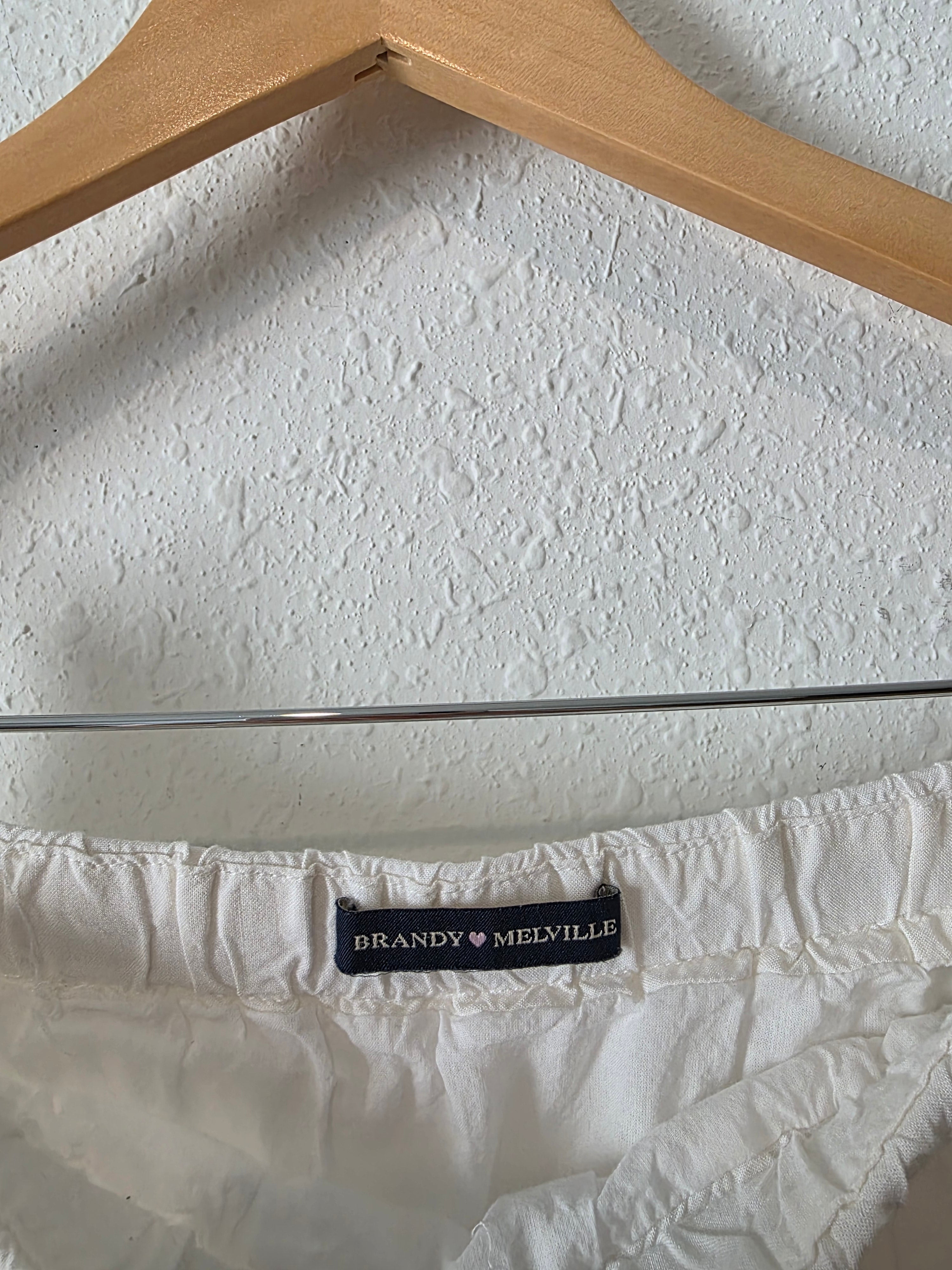 White Tiered Maxi Skirt (S/M)
