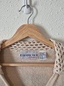 Vintage Crochet Collar Knit Top (S)