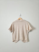 Vintage Crochet Collar Knit Top (S)