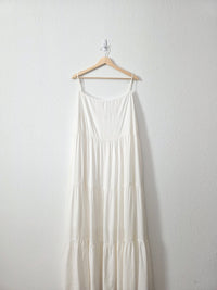 Ivory Tiered Maxi Dress (2X)