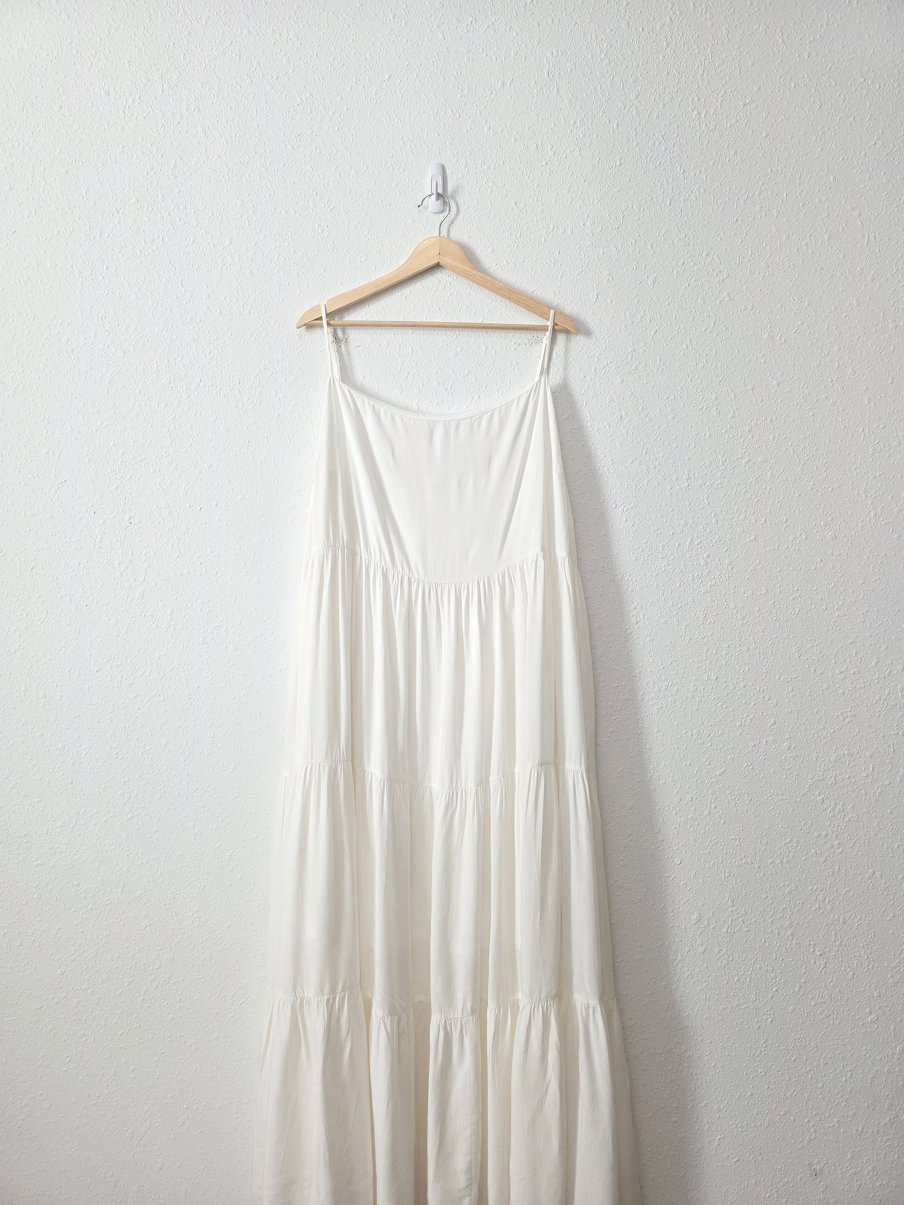 Ivory Tiered Maxi Dress (2X)