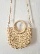 Small Straw Crossbody Purse