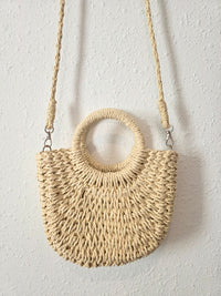 Small Straw Crossbody Purse