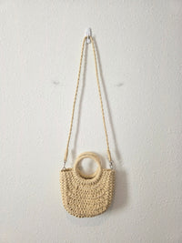 Small Straw Crossbody Purse