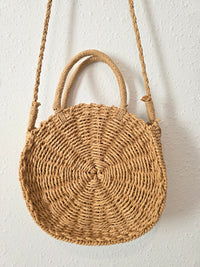 Straw Crossbody Purse