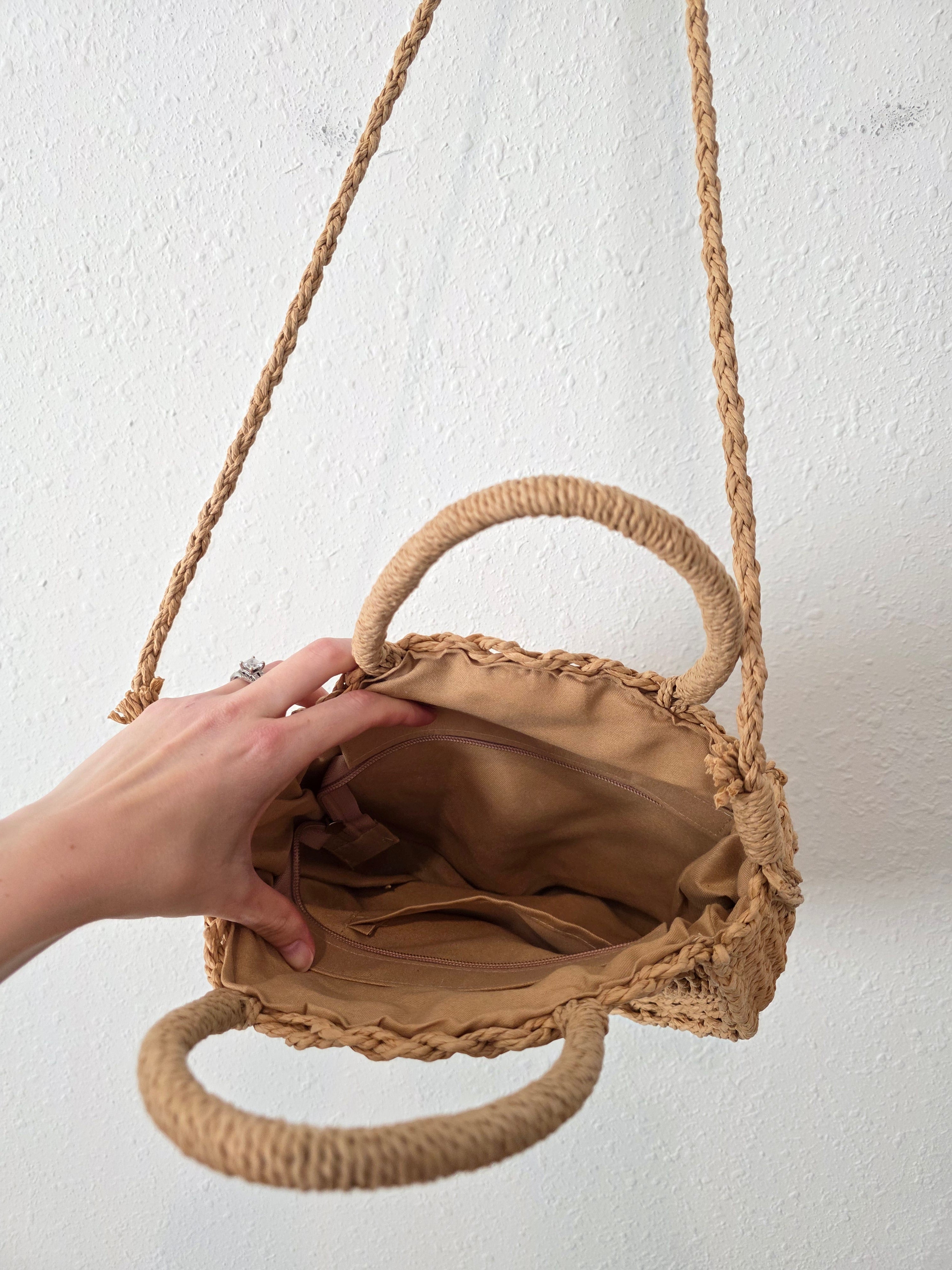 Straw Crossbody Purse
