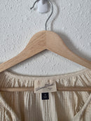 Cream Cotton Gauze Blouse (M)