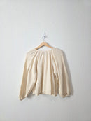 Cream Cotton Gauze Blouse (M)