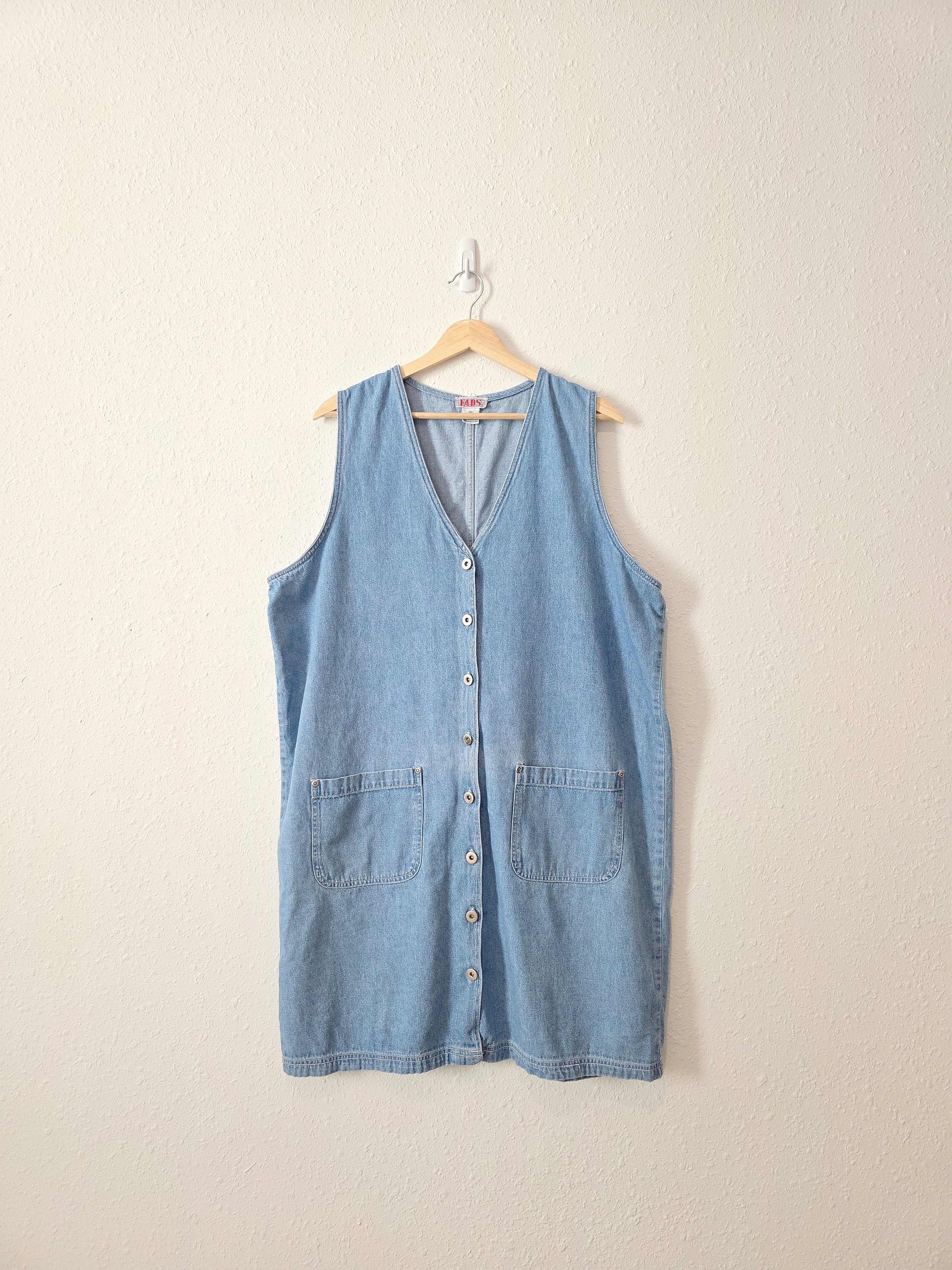 Vintage Denim Mini Dress (1X)