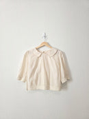 Cream Peter Pan Collar Top (M)