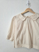 Cream Peter Pan Collar Top (M)
