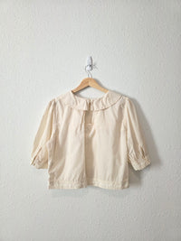 Cream Peter Pan Collar Top (M)