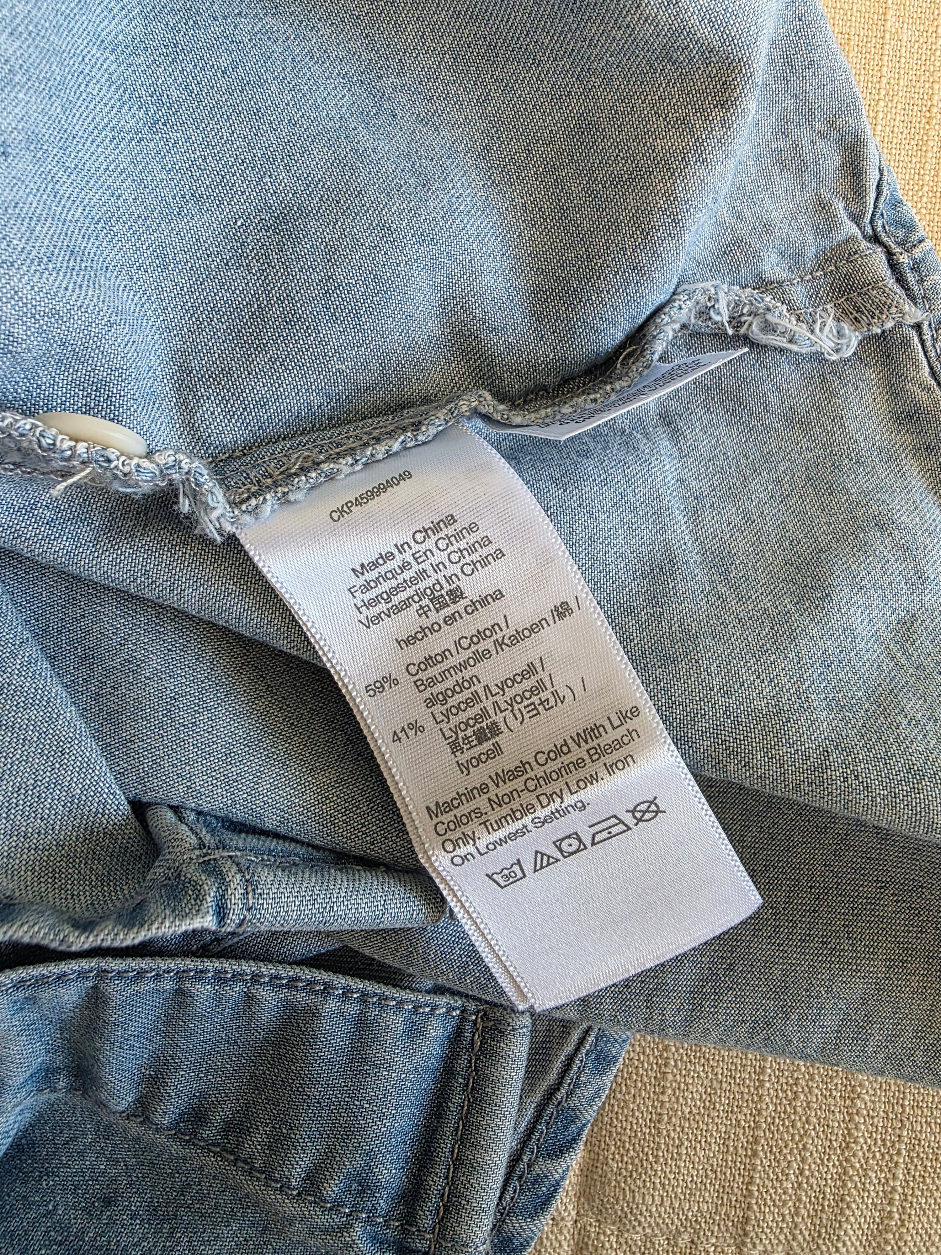 Madewell Denim Mini Dress (00)
