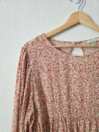 Colorful Floral Babydoll Top (M)
