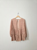 Colorful Floral Babydoll Top (M)