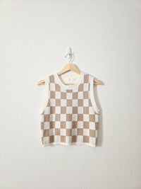 Neutral Checkered Tank (M)